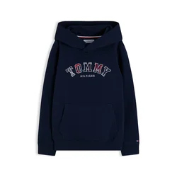 TOMMY HILFIGER Majica HERITAGE mornarska/temno rdeča/bela