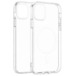 Transparent Color Ring MagSafe maska za iPhone 15 – Bela