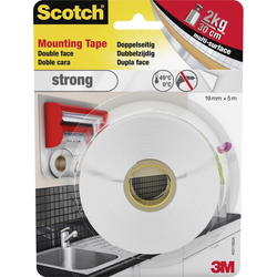 3M Scotch® montažna traka Strong 3M (D x Š) 5 m x 19 mm bijela 40011950 sadržaj: 1 kolut