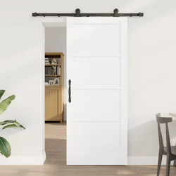 Klizna vrata ORKDAL Bijela 83 x 202 cm Masivna borovina