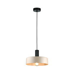 Luster na sajli LATTE 1xE27/60W/230V bež/crna
