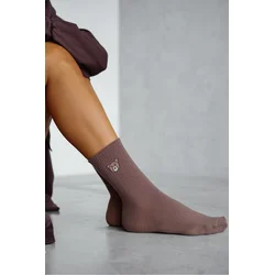 Milena Womens Socks Bear Brown