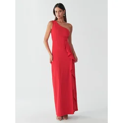BWLDR Večerna obleka CATIA DRESS rdeča