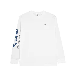 PUMA Športna majica temno modra/bela