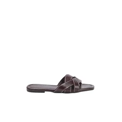 Trendyol Shoes Ženske papuče Takss25Te00069, Smeđe