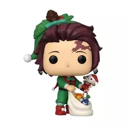 Bobble Figure Anime - Demon Slayer Kimetsu no Yaiba POP! - Tanjiro Kamado (Holiday) #2032