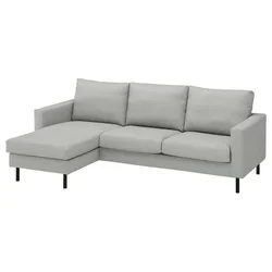SALTSJÖBADEN Sofa trosed s lenjivcem, Tonerud siva