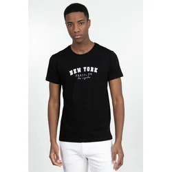 TUDORS Muška majica Slim fit crna