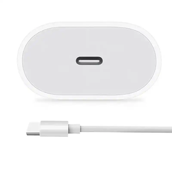 Kućni punjač EIMA EM-20 20W PD Quick Charge 3.0+ Type C sa Type C kablom beli