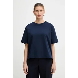 Bombažna kratka majica Weekend Max Mara MULTID