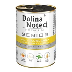Dolina Noteci Premium Dog Senior Piletina, Šargarepa i Bosiljak 400g