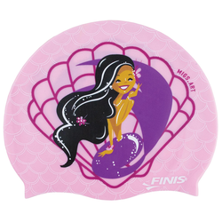 Finis mermaid silicone cap seashell pink