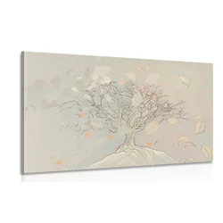 Slika narisano jesensko drevo - 60x40