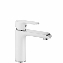 REA BLOOM Mešalnik za umivalnik White Chrome Low