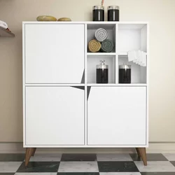 HANAH HOME Pulse White White komoda