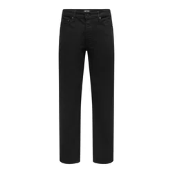 Only & Sons Kavbojke ONSEdge črn denim