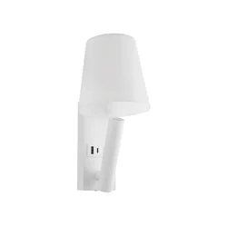 LED zidna lampa sa USB portom LED/2W/230V 3000K bela