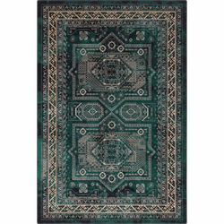 Modrozelena volnena preproga 200x300 cm Mia – Agnella