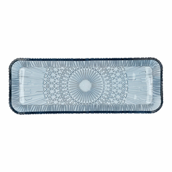 Moder steklen servirni krožnik 14x38 cm Kusintha – Bitz