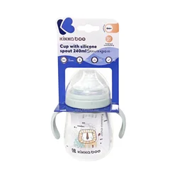 KikkaBoo Šolja sa silikonskim piskom Savanna 240ml Mint (KKB31062)