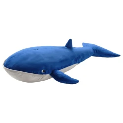 BLAVINGAD Plišana igračka, plavi kit, 100 cm