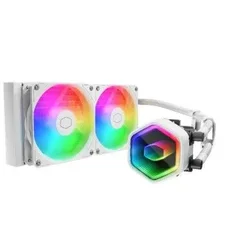 Komplet za tekočinsko hlajenje AIO Liquid Cooler MasterLiquid 240 Core II, 240mm, ARGB, Cooler Master, bel