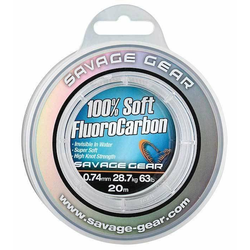 SAVAGE GEAR FLUOROCARBON SG SOFT 0/33MM / 50M -CLEAR