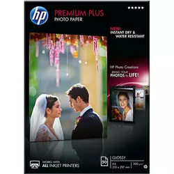 CR674A - HP Premium Plus Semi-gloss Photo Paper, 300 gsm, 50 listova, A4 (210 x 297 mm)