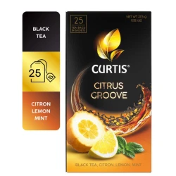 CURTIS Crni čaj sa nanom, korom citrusa, aromama citrona i limuna Citrus Groove, 25x1,5g