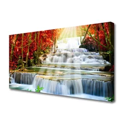 tulup.si Slika na platnu Forest slap narava 120x60 cm