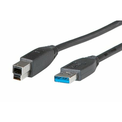 Roline Kabel USB 3.0 A-B 1,8 m, črn