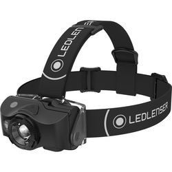 Led Lenser MH8 outdoor punjiva LED naglavna lampa 600lm/200m, RGB, 1xLi-ion, crna