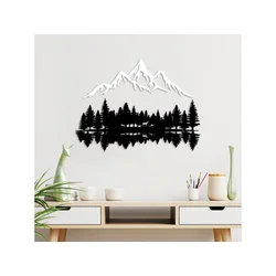 Wallity Dekorativni metalni zidni dodatak Nature And Mountai