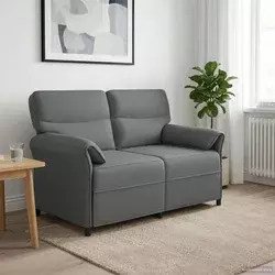 vidaXL Kavč 100% poliester kovinska konstrukcija MDF, Vezani les