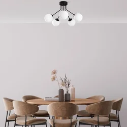 Opviq Luster Orion-13960, 62cm, IP20, Crno-beli