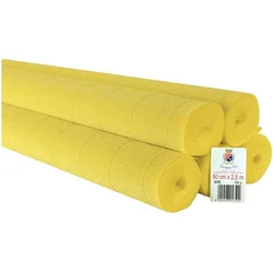 Rayher. Cvetličarski krep papir, 180g, rumen, 50x250cm, 1 kos