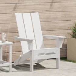 Sklopiva Adirondack stolica Bijelo 80,5 x 74,5 x 92 cm HDPE
