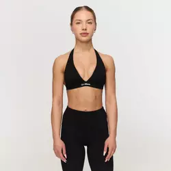 GymBeam Fierce Halter Sports Bra Black
