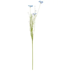 Umetne rože modri/beli odtenki 75 cm