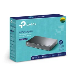 Switch TP-LINK TL-SG1008P Gigabit/8x RJ45/10/100/1000Mbps/4x PoE/Desktop metalno kuciste