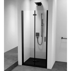 ZOOM BLACK Tuš vrata Alcove 800 mm, prozorno steklo, levo - Polysan - ZOOM BLACK - 36 - Alcove by - 800 - 2000 - 6 - 14