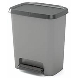 Curver Koš za ločevanje, Compatta, 12l+12l, sivo/črn