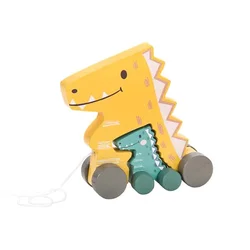 Lulë drvena igračka na povlačenje – Mama i beba Dino