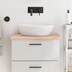 Kupaonska radna ploča 60x40x(2-4) cm netretirano masivno drvo
