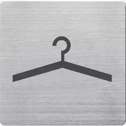 Aluminijumski piktogram samolepljivi - garderoba