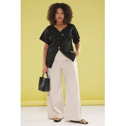 Trendyol Curve Ženska bluza Tbbss25Af00071, Crna