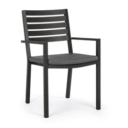 Baštenska stolica Heline 55x56.5x86.5cm antracit Bizzotto