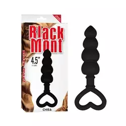 Butt plug Beaded Luv Probe, 15cm, Crni