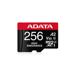 AData High Endurance microSDXC memorijska kartica, 256 GB, V30, A2 + SD adapter