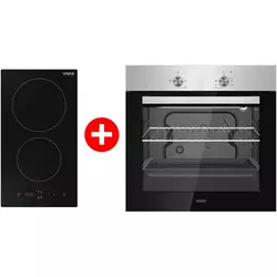 Vivax Ugradna ploča BH-02MVC + Vivax Home Ugradna rerna BO-624MS X